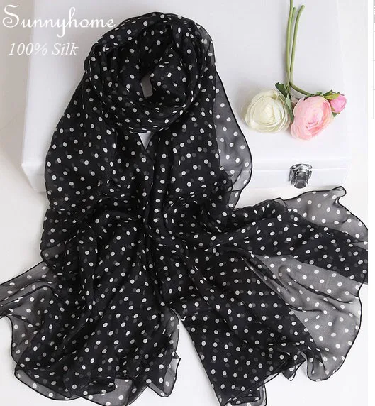 Black printed scarf Clearance