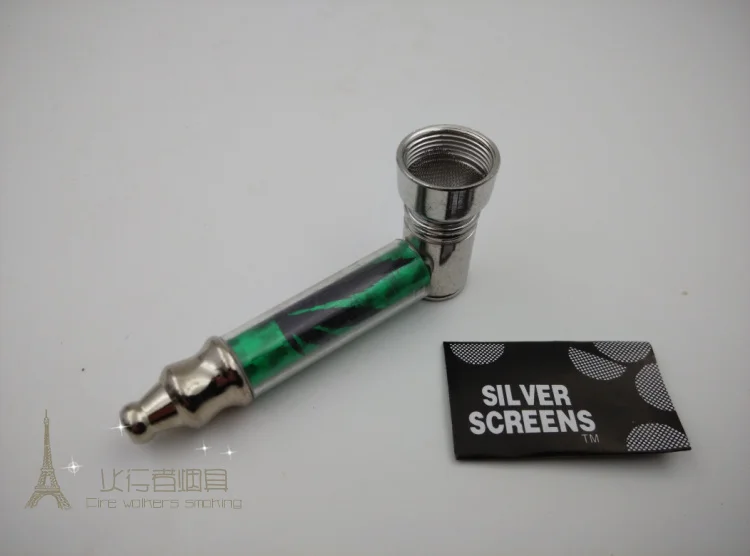 Free shipping 2pcs/lot MINI Pipe Metal Smoking Pipe Pipes for Smoking