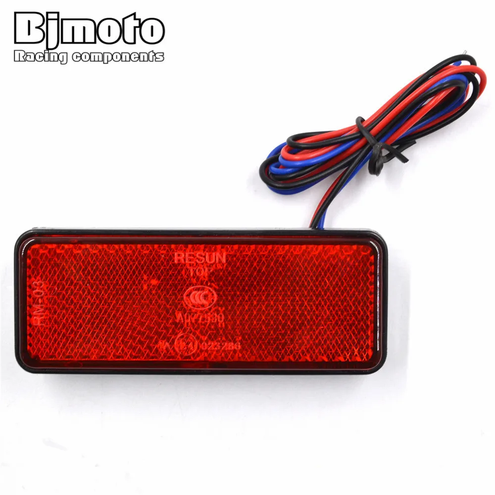 

Bjmoto Universal LED Motorcycle ATV Tail Light Rear Turn Signal Stop Brake Running Plate E-Marked 12V For Honda /Yamaha/Kawasaki