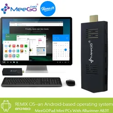 MeeGOPad A02 2GB RAM Remix 2.0 Android 5.1 Mini PC,32GB Octa-core Allwinner A83T WIFI Bluetooth HDMI TV BOX Compute Stick
