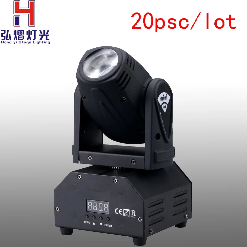 

(20 pieces/lot) led moving head dmx beam10w rgbw mini led Beam Moving Lighting for Party Stage Lights