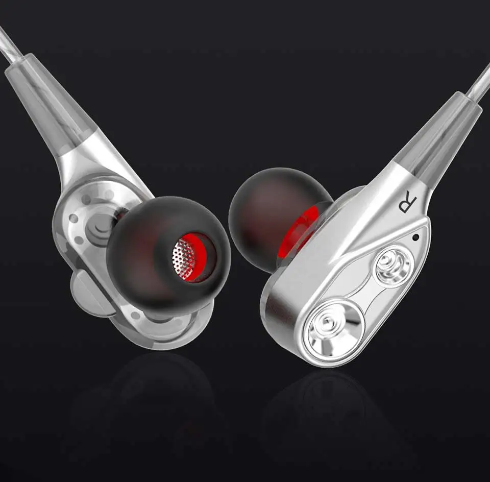 14 Wired earphone High bass dual drive stereo In-Ear Earphones