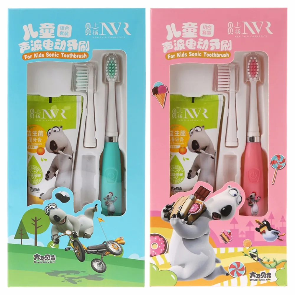 Children Waterproof Rotary Electric Toothbrush and charcoal toothpaste for kids Children Waterproof Rotary Electric Toothbrush and charcoal toothpaste for kids