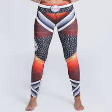 Женские Эластичные серые Красные Полосатые обтягивающие штаны с принтом для тренировок для йоги бега занятий спортом леггинсы для фитнеса дропшиппинг