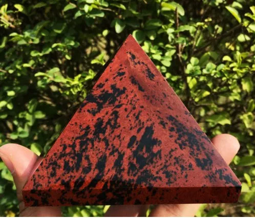 

(500-560g) 100% NATURAL obsidian QUARTZ CRYSTAL pyramid Healing