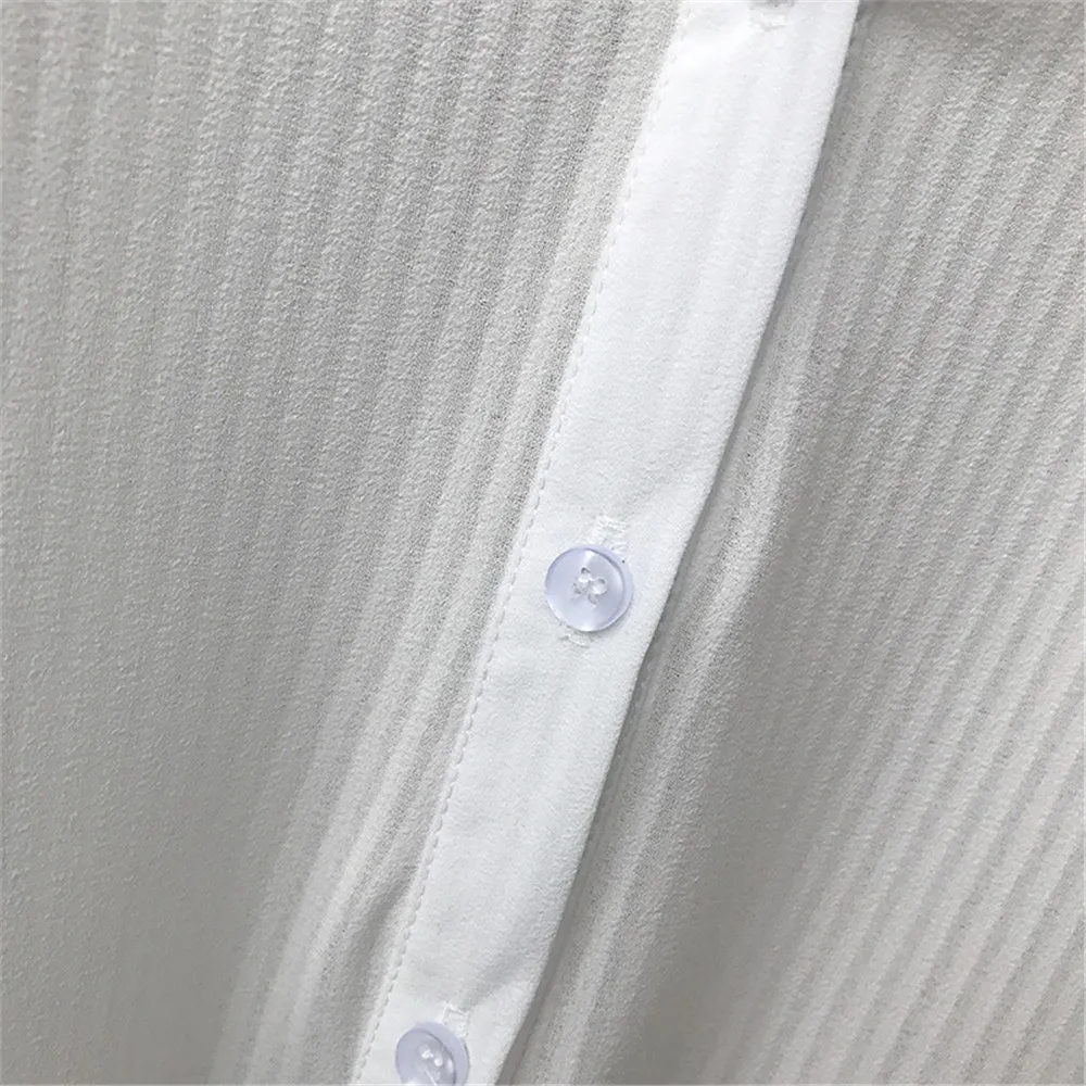 Short Style Loose Chest Women Blouse Shirt 2018 Summer V Neck Casual Short Shirt Chiffon Half Sleeve Dating Blouse campus Shirt (19)