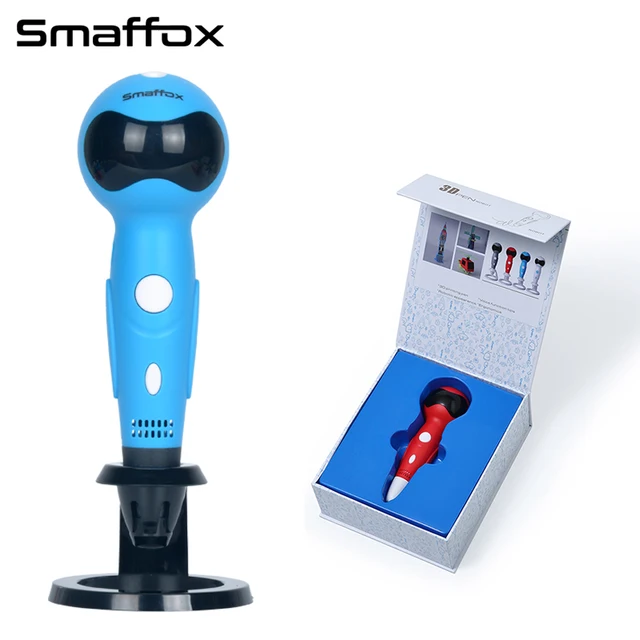 Cheap smaffox 3D pen SMA-ROBOT with Voice prompts function diy drawing pen 3D molding support PLA filament 3D DOODLE  free shipping 