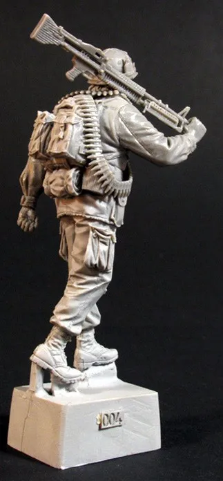 Масштаб 1/35 Неокрашенная фигурка из смолы Вьетнамская война пехотный солдат|vietnam