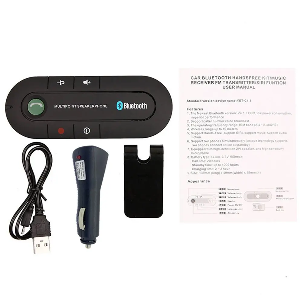 Wireless Handsfree Car Kit Mp3 