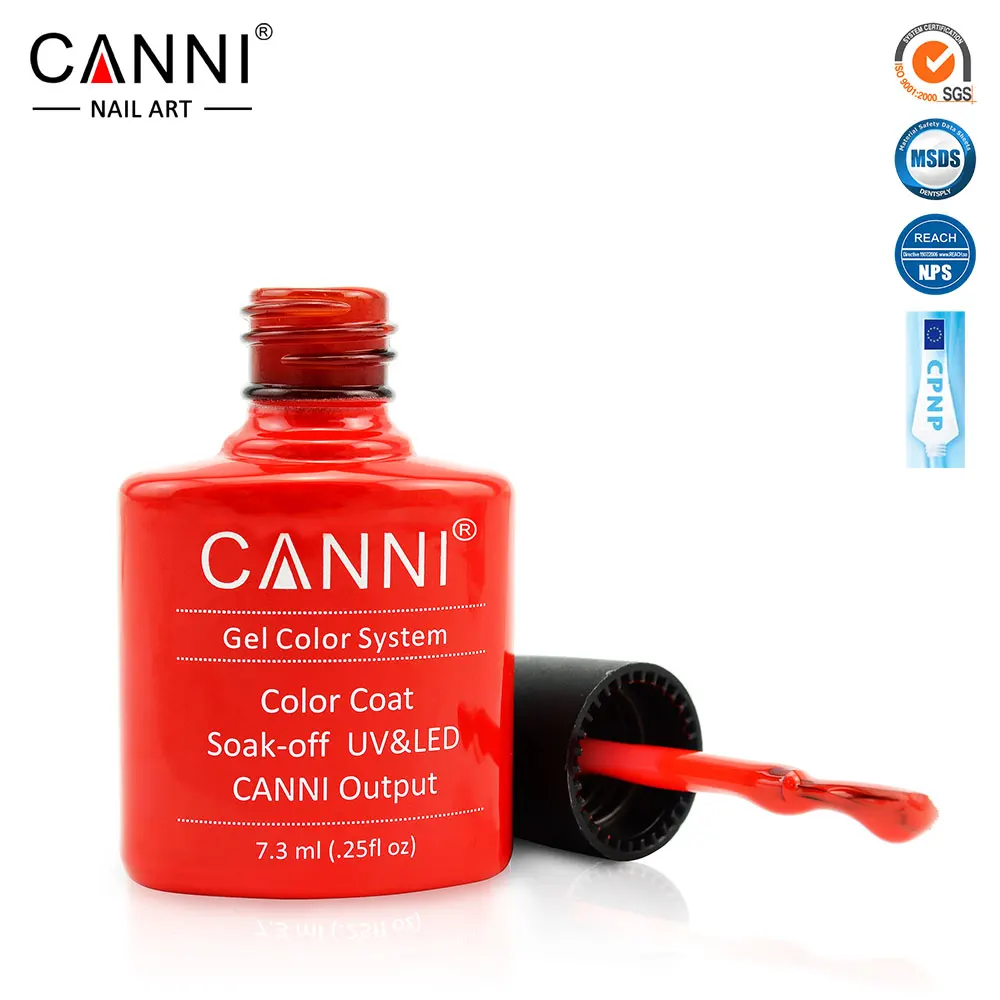 CANNI UV гель Лаки 7,3 мл французский Цвет 215-258 чехол с блестящей жемчужной блестящие шикарные женские босоножки с Светодиодный УФ-лампы для ногтей художественный Гель-лак для ногтей