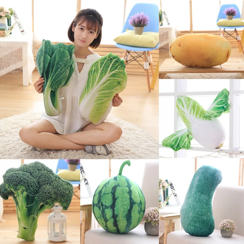 الإبداعية الطباعة الخضروات رمي وسادة ألعاب من نسيج مخملي البطاطس الملفوف القرنبيط مكتب وسادة أريكة مضحك المنزل الديكور الإبداعية الطباعة الخضروات رمي وسادة ألعاب من نسيج مخملي البطاطس الملفوف القرنبيط مكتب وسادة أريكة مضحك المنزل الديكور