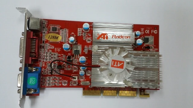 Новинка ATI Radeon 9200 128 Мб памяти DDR AGP 4X 8X VGA Видео карта, FX5500 7600GT