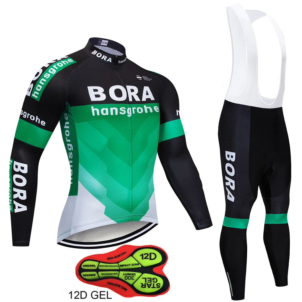 

Autumn BORA Long Sleeve Cycling Clothing Set Breathable Bicycle Wear Anti-sweat MTB Bike Cycling Jersey Ropa Maillot Ciclismo