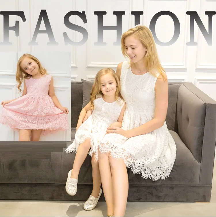 

fashion lace mother daughter dress family look mommy and me clothes family matching outfits mom and daughter dresses clothing
