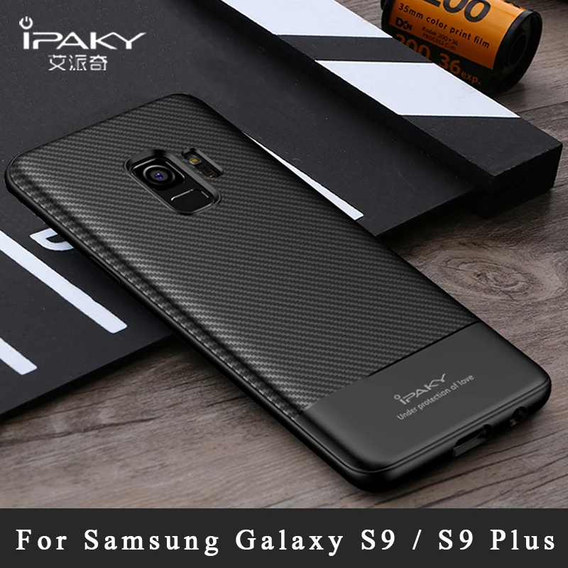 Для samsung Galaxy S9 плюс Чехол iPaky Coque для samsung S9 Plus силикон углеродного волокна ТПУ чехол для samsung s9 S 9 случаях