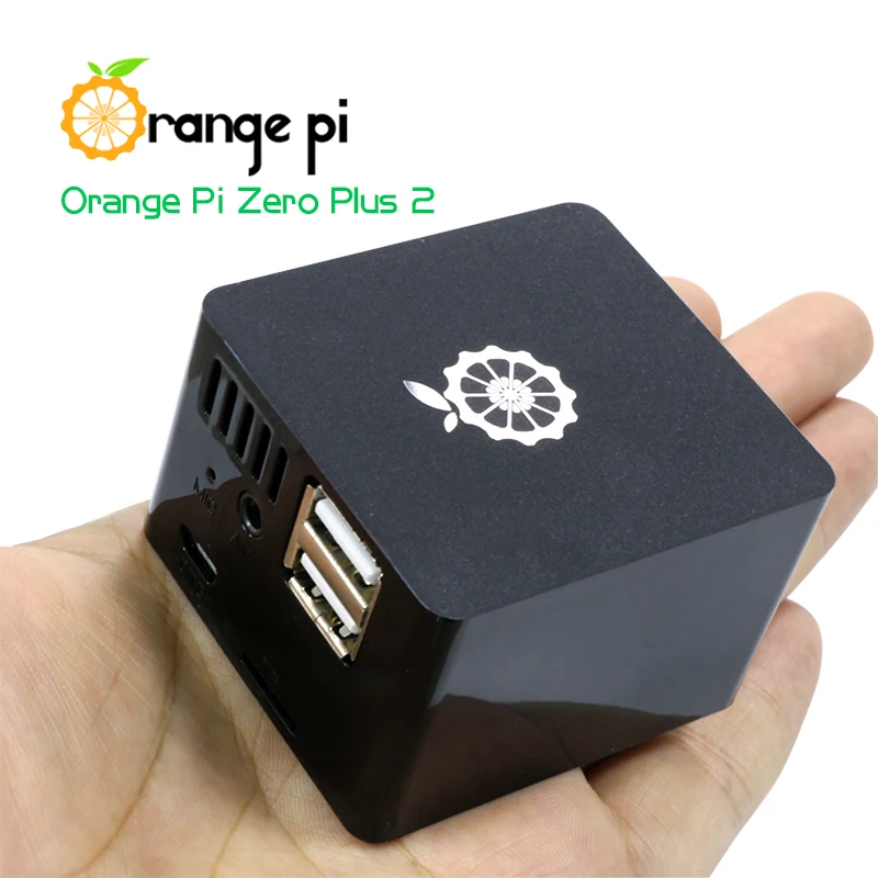 Orange Pi Zero Plus 2 H3/H5 набор 1: черный чехол+ плата расширения, beyond Raspberry Pi