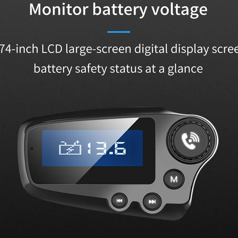 VR robot Bluetooth FM Del Modulatore Del Trasmettitore Auto MP3 Audio Lettore di Rotazione di 360 G