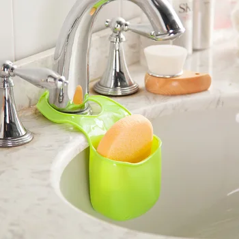 

1PCS.Kitchen utensils sink on the shelf sink drain rag hanging kitchen accessories dishwashing storage box kitchen gadgets.W