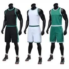 Мужской и Детский свитер баскетбольные шорты с карманом, баскетбольная футболка для колледжа, США, набор корзин, зеленый на заказ DIY 4XS-5XL