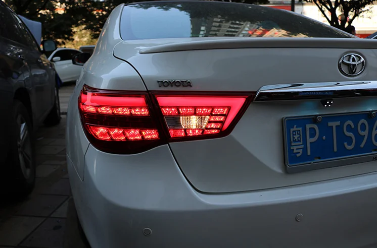 Flash Deal Car Styling for Toyota Reiz LED Taillight assembly 2013-2017 Tail Light Rear Lamp DRL+Brake+Park+Signal with hid kit 2pcs. 1
