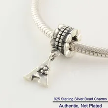 Подходит Пандора браслеты письмо амулеты стерлингового серебра 925-ювелирные изделия бусины