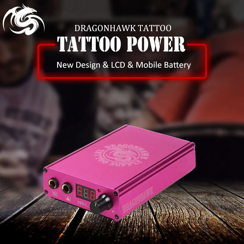 

New Arrival Battery Charge Power Box Lcd Magnet Tattoo Power Dragonhawk Machine Gun Power Supply