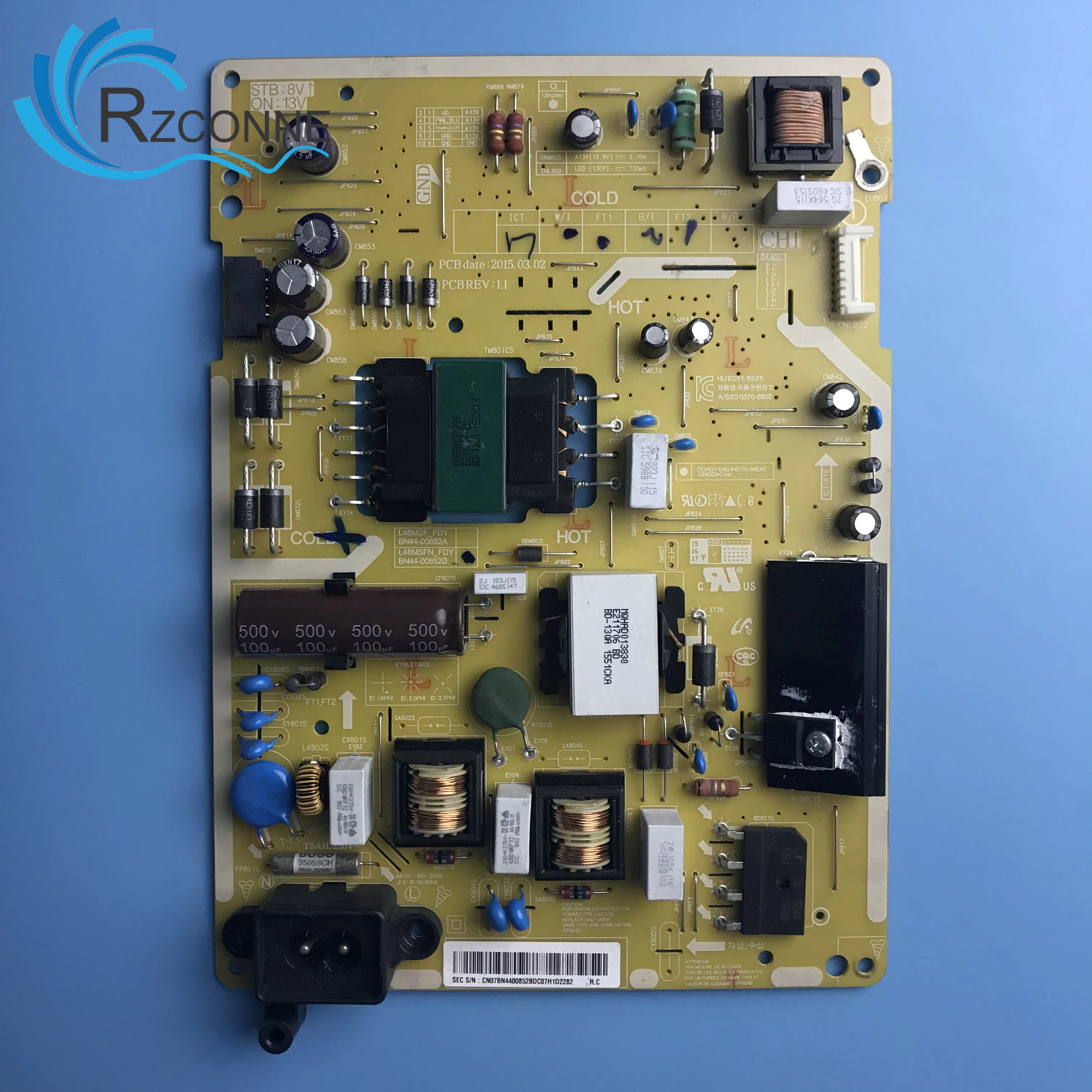 

Power Board Card Supply BN44-00852B L48MSFN_FDY For 48 inch Samsung LCD TV UE48J5200AK UE40H5000