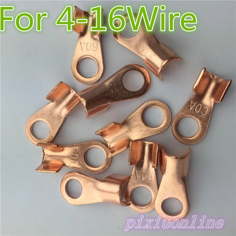 10 шт. для 4 16Wire 60A 8 мм диаметр медного соединения клемма L5Y проводной