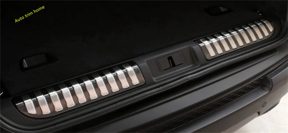 

2 Color For RANGE ROVER Sport 2014 2015 2016 2017 Trunk Door Rear Bumper Sill Protector Plate Molding Garnish Cover Trim 2 Pcs