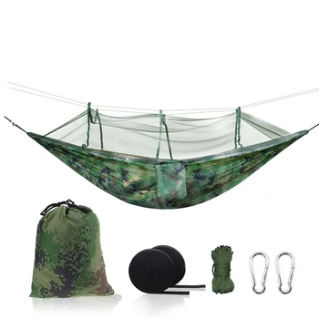 

Outdoor Mosquito Net Hammock High Strength Can Hold 200kg Netting Hamac Hanging Chair Sleeping Tree Bed Hunting Climbing Hamak