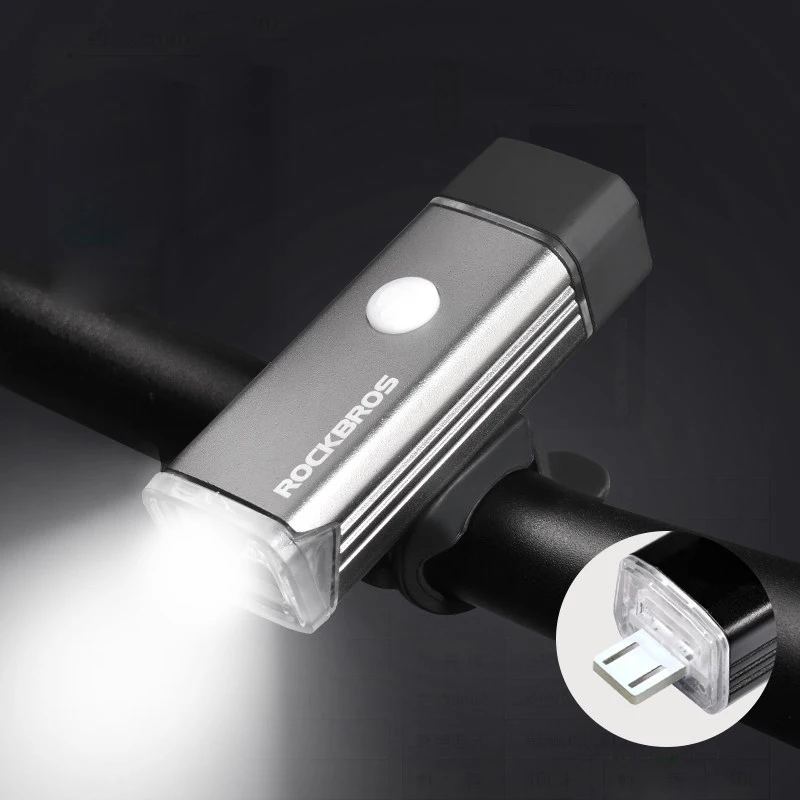 

ROCKBROS Bicycle Lights IPX3/IPX4 Waterproof 2018 Bike Flash LED Light Alloy Cycle Headlights Cycling CREE Lamp Beads