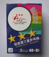 Original palio new material seamless 40+ table tennis balls 3 stars official T.T ball table tennis rackets racquet sports pingp