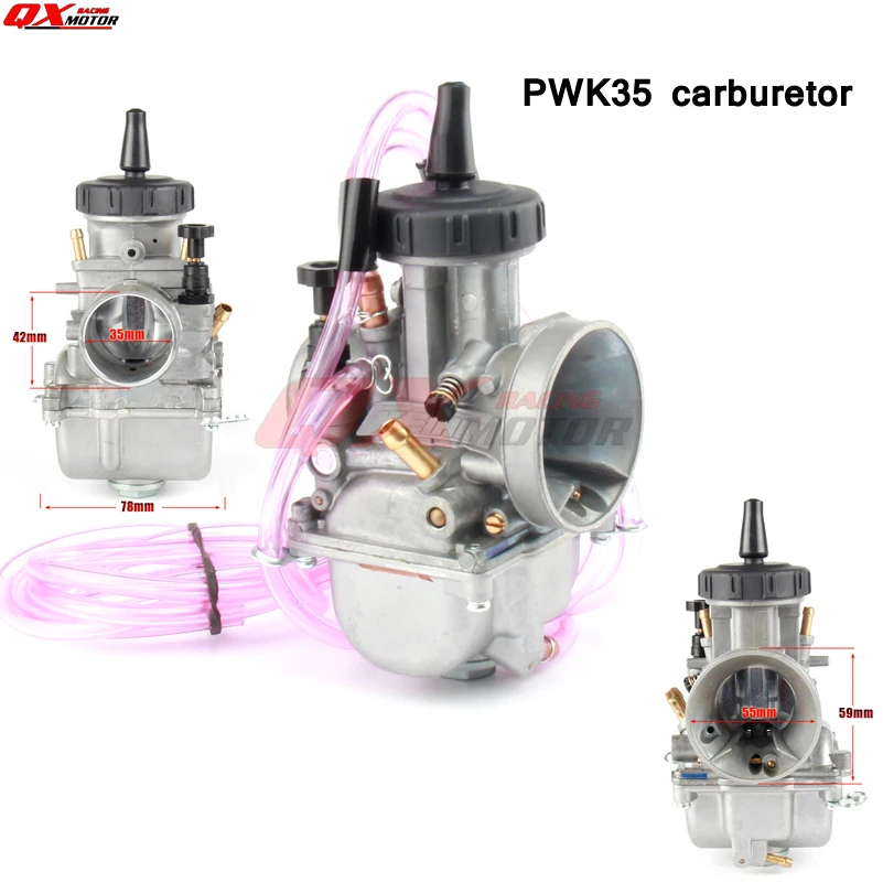 

New Modified PWK Carburetor Keihin 35mm Carb Universal For 2T/4T Dirt Bike MX Enduro Off Road Motorcycle Moped Scooter ATV Quad