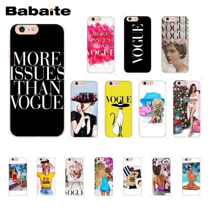 

Babaite Fashion Woman More Issues than Vogue ChiristmasPhone Case For iphone 11 Pro 11Pro Max 8 7 6 6S Plus X XS MAX 5 5S SE XR