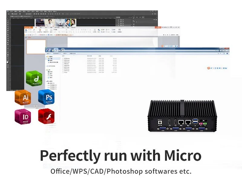 Intel Core I5 4200U Mini PC компьютер Windows Linux 2 Lan 6 Com Серийный порт x86 однобортный без