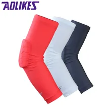 AOLIKES 1 пара Шестигранная сотовая губка налокотник для баскетбола противокрашенная сжимающая повязка спортивные налокотники кодеры протектор