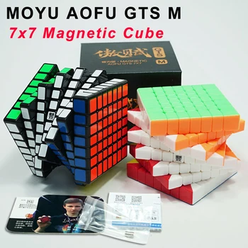 New MoYu AoFu GTS M Magnetic 7x7x7 Magic Cube Professional GTS2 M 7x7 Speed Cube Magico Cubo Educational Toys For Children 1