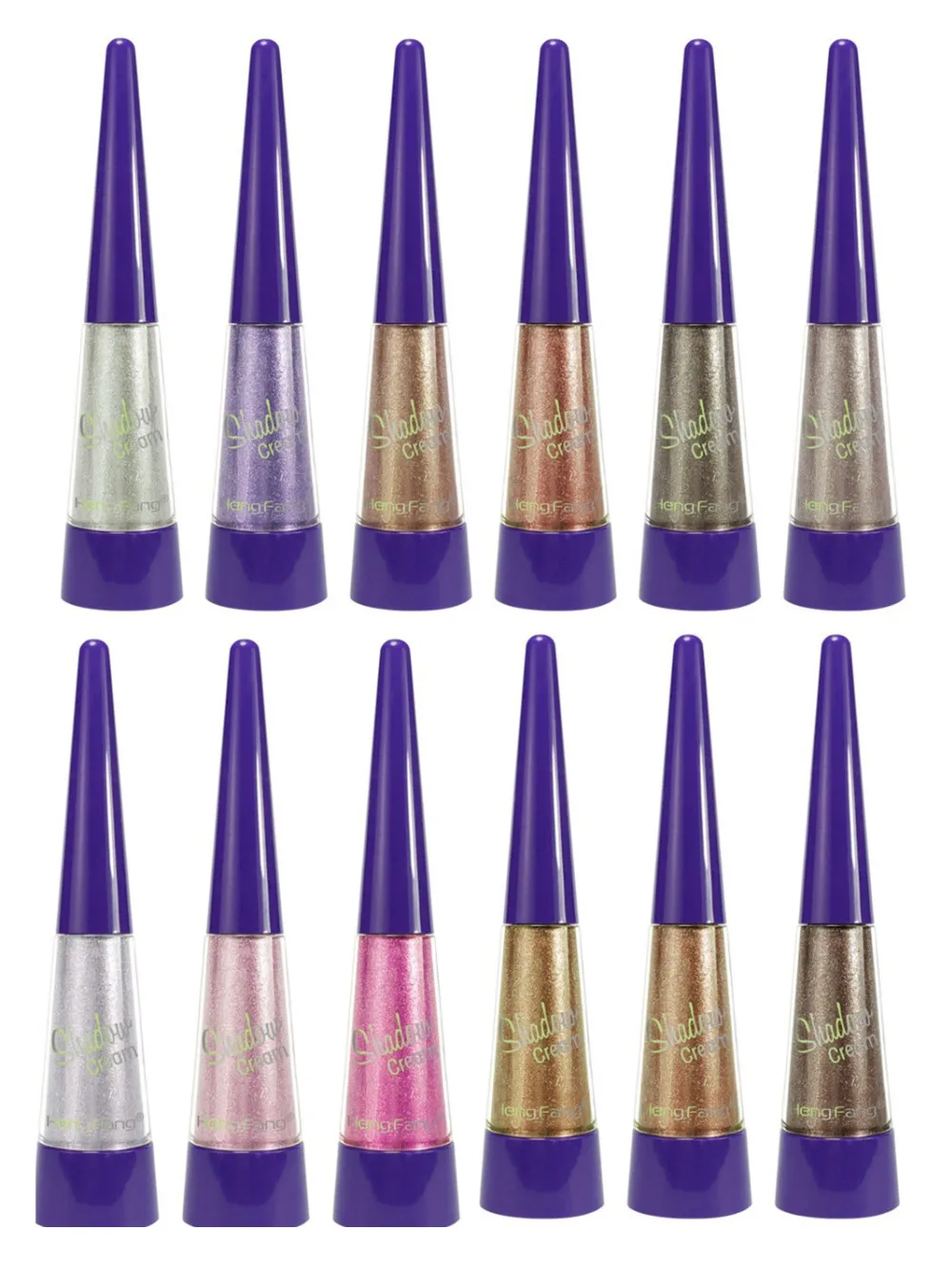 12 Цветов сверкающий бриллиант жидкие тени для век жидкости лежа шелкопряда Pen Перл прочного Водонепроницаемый тени TSLM2