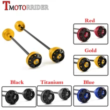 Front Rear Axle CNC Wheel Fork Cap Crash Slider Falling Protector Guard for BMW S1000R S1000RR S 1000 R S 1000 RR HP 4 axle slider wheel protector front and rear for ducati scrambler