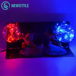 Dragon Ball Z Дети игрушка в подарок фигурки героев DIY аниме модель творческий Спальня лампы Детские куклы светодио дный ночник для детей свет