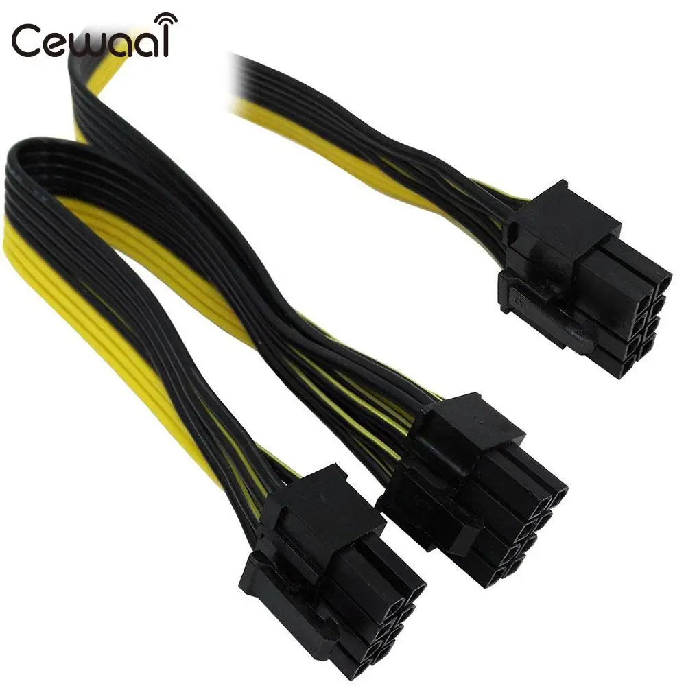 Modular Power Cable Power Cable Extension 8Pin Male To Dual 8Pin(6+2) Male Mining Computer PCI-E Graphics Card Power Cable