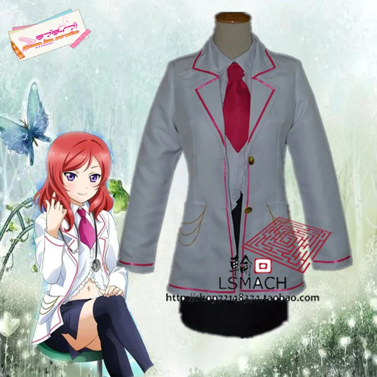 

Free Shipping Love live Maki Nishikino Doctor Nurse cosplay costume any size