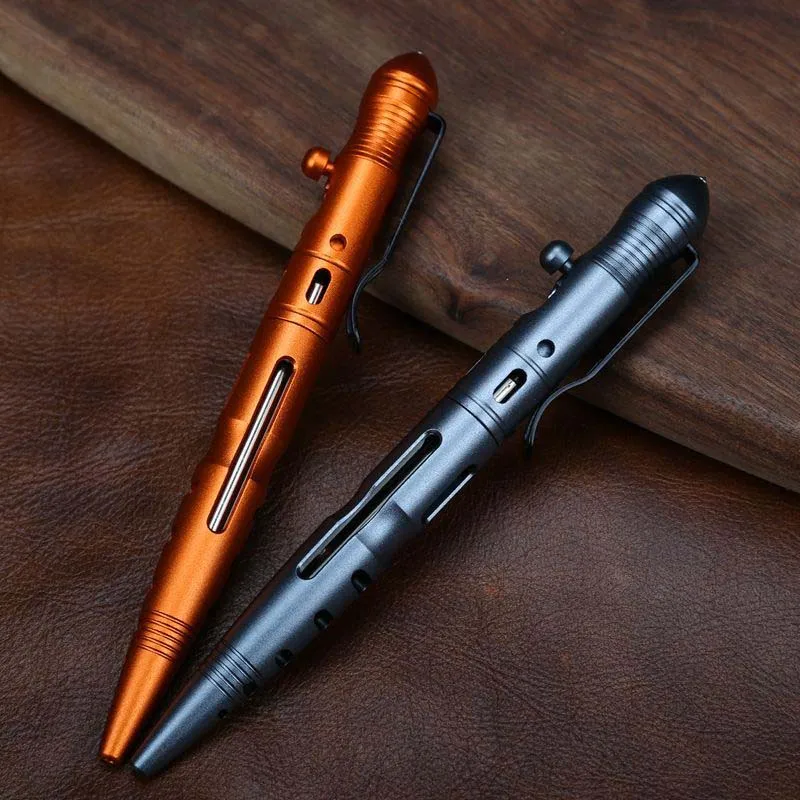 Hot Sale Portable Self Defense Tactical Pen Glass Breaker with Bolt Switch Design Outdoor Sports Security Emergency Equipment