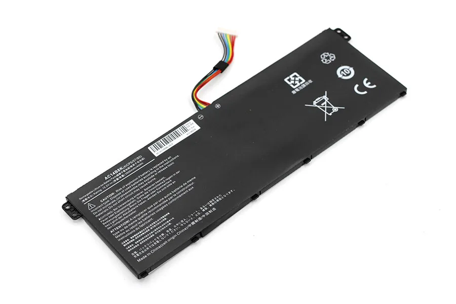 Golooloo 15,2 v 2600mAh Аккумулятор для ноутбука для ACER Aspire ES1-531-C7KL ES1-711 AC14B8K R3-131T R7-371T V3-111/111 P/112 P/371/ - Цвет: Black