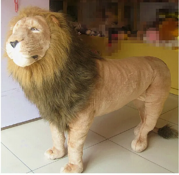 

super huge plush lion toy big simulation lion doll king lion toy birthday gift lion doll about 110X80cm