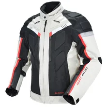 GHOST RACING Autumn Winter Motorcycle Jacket Men Waterproof Windproof Jacket Riding Racing Motorbike Clothing Protective Gear duhan men s oxford cloth riding motocycle racing jacket coat with cotton liner motocross windproof clothing five protector gear