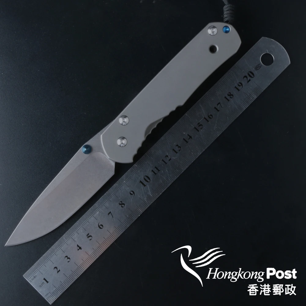 High Quality!CHRIS REEVE tactical Folding Knives D2 Blade titanium alloy handle pocket knife