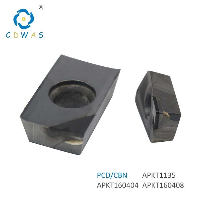 

APKT1135 APKT160404 APKT160408 apkt 1135 1604 PCD CBN Diamond Inserts Milling Turning Tool Mill CNC Lathe cutter Tool