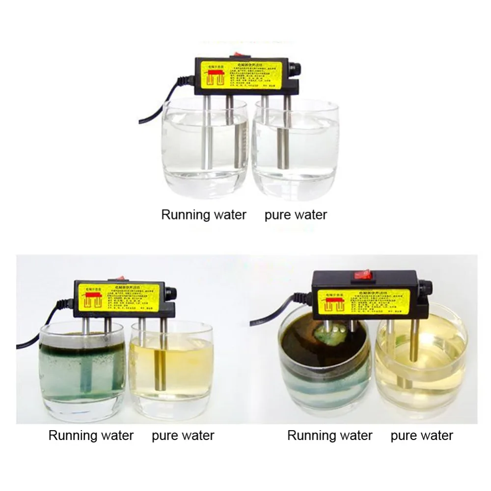 TDS water quality electrolyzer electrolysis pen EUR plug  Electrolysis Iron Bars TDS Water Tester Electrolyzer Quick Water 1
