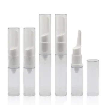 

300pcs 15ml Transparent eye cream vacuum flask AS plastic Airless Pump Eye cream bottle Cream emulsion subpackage bottle